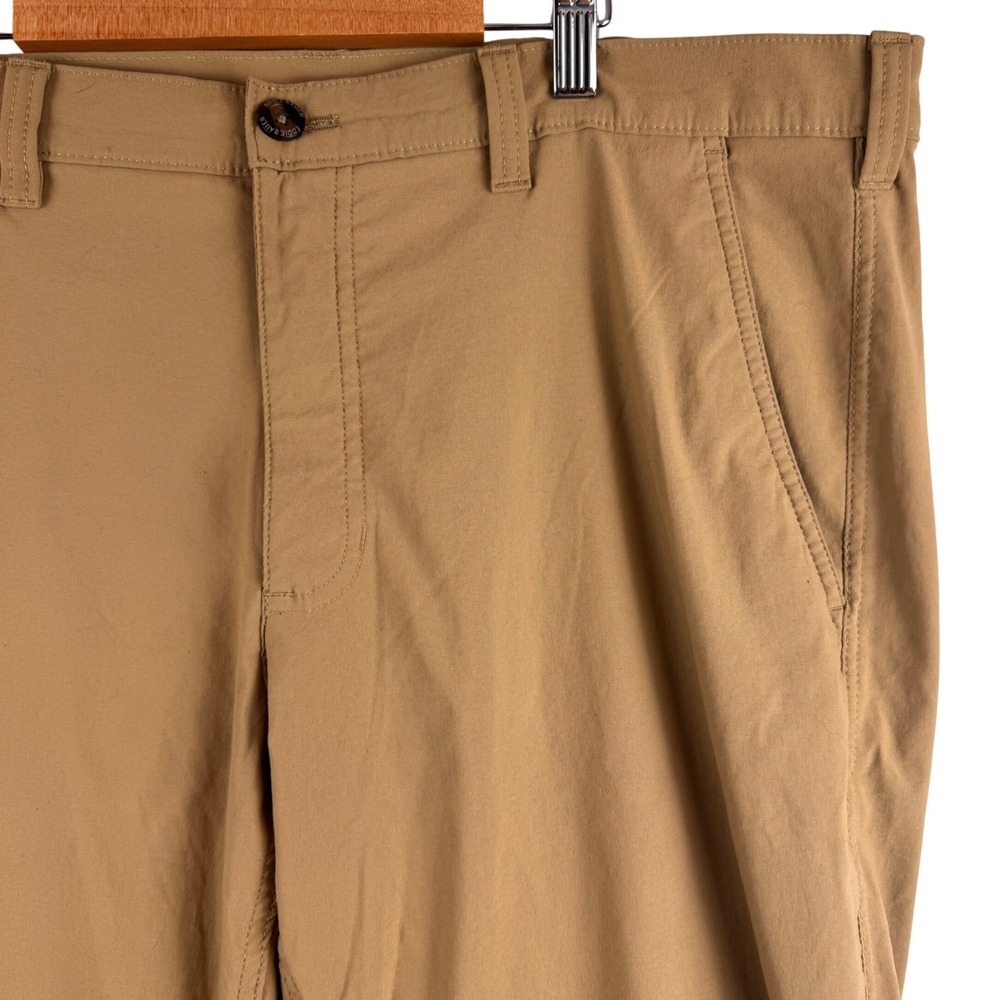Eddie Bauer Horizon Guide Chino‎ Pants Men 38x32 Tan Stretch Hiking Travel 0391
